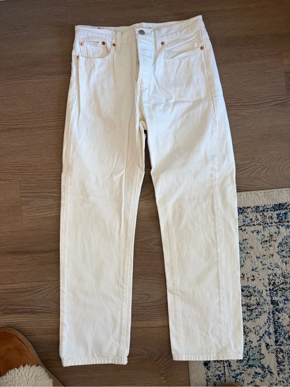 Levi's Women's Straight Leg Jeans in White